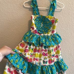 Jelly the Pug Butterfly Print Dress | Size 2T